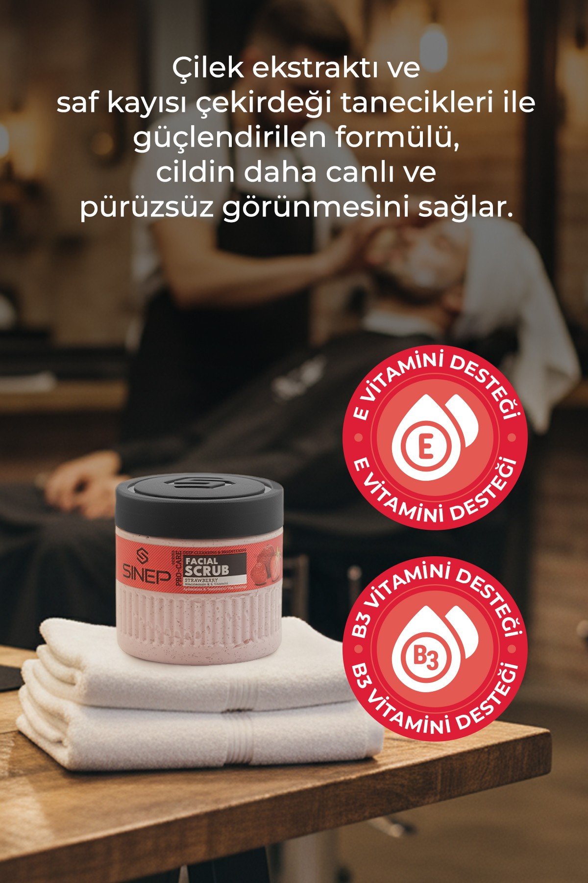 SINEP AYDINLATICI & TEMİZLEYİCİ YÜZ SCRUB