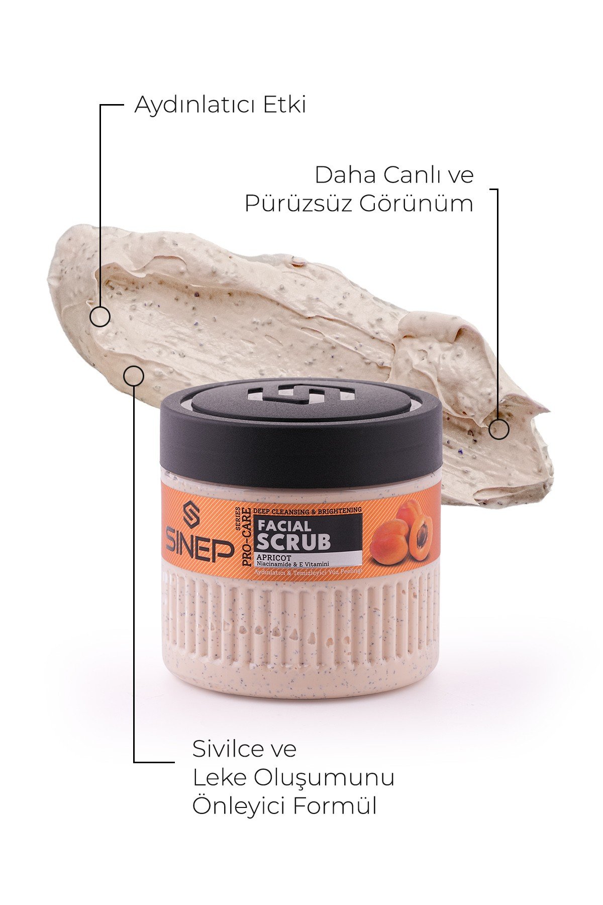 SINEP AYDINLATICI & TEMİZLEYİCİ YÜZ SCRUB