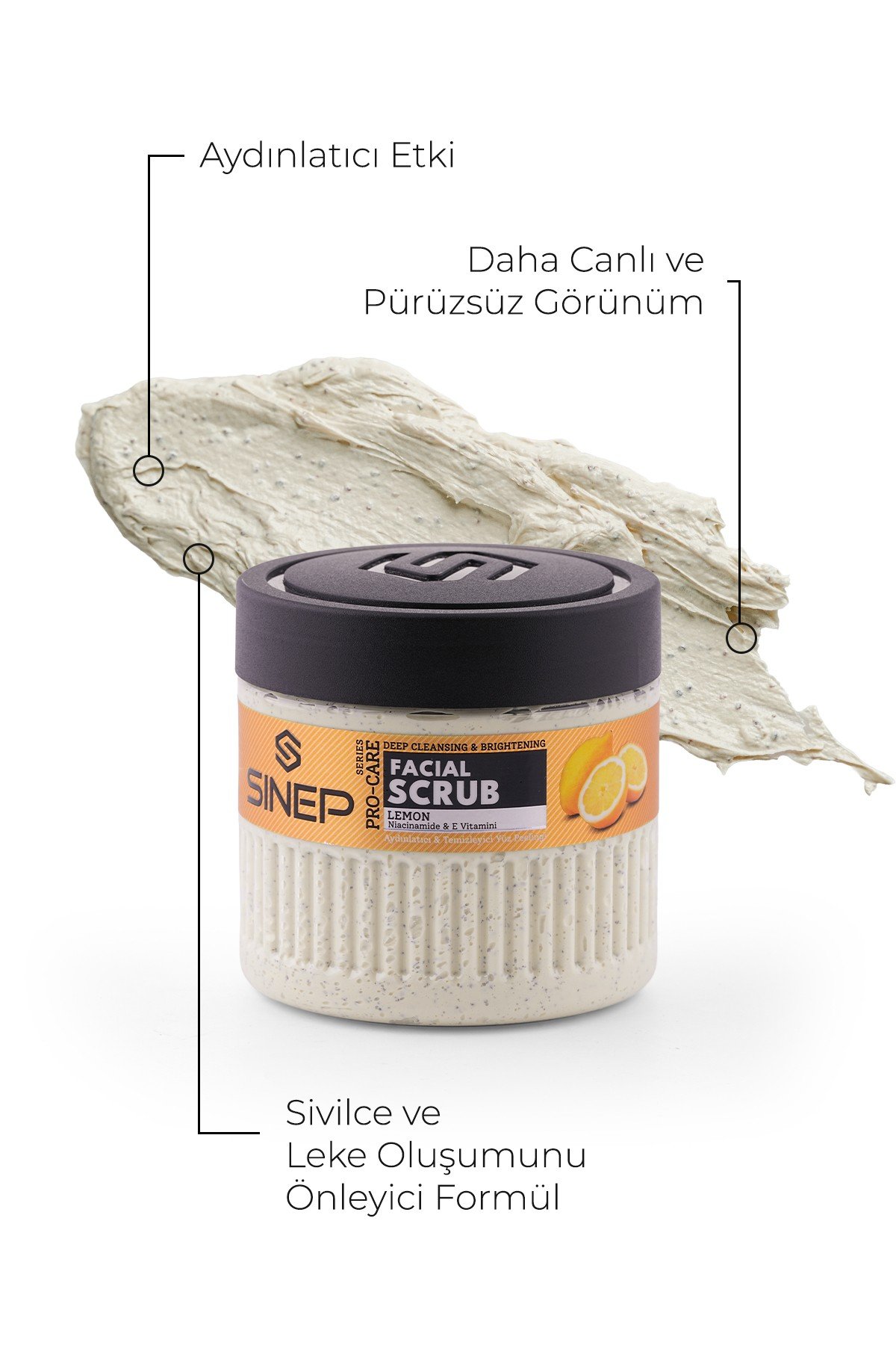 SINEP AYDINLATICI & TEMİZLEYİCİ YÜZ SCRUB